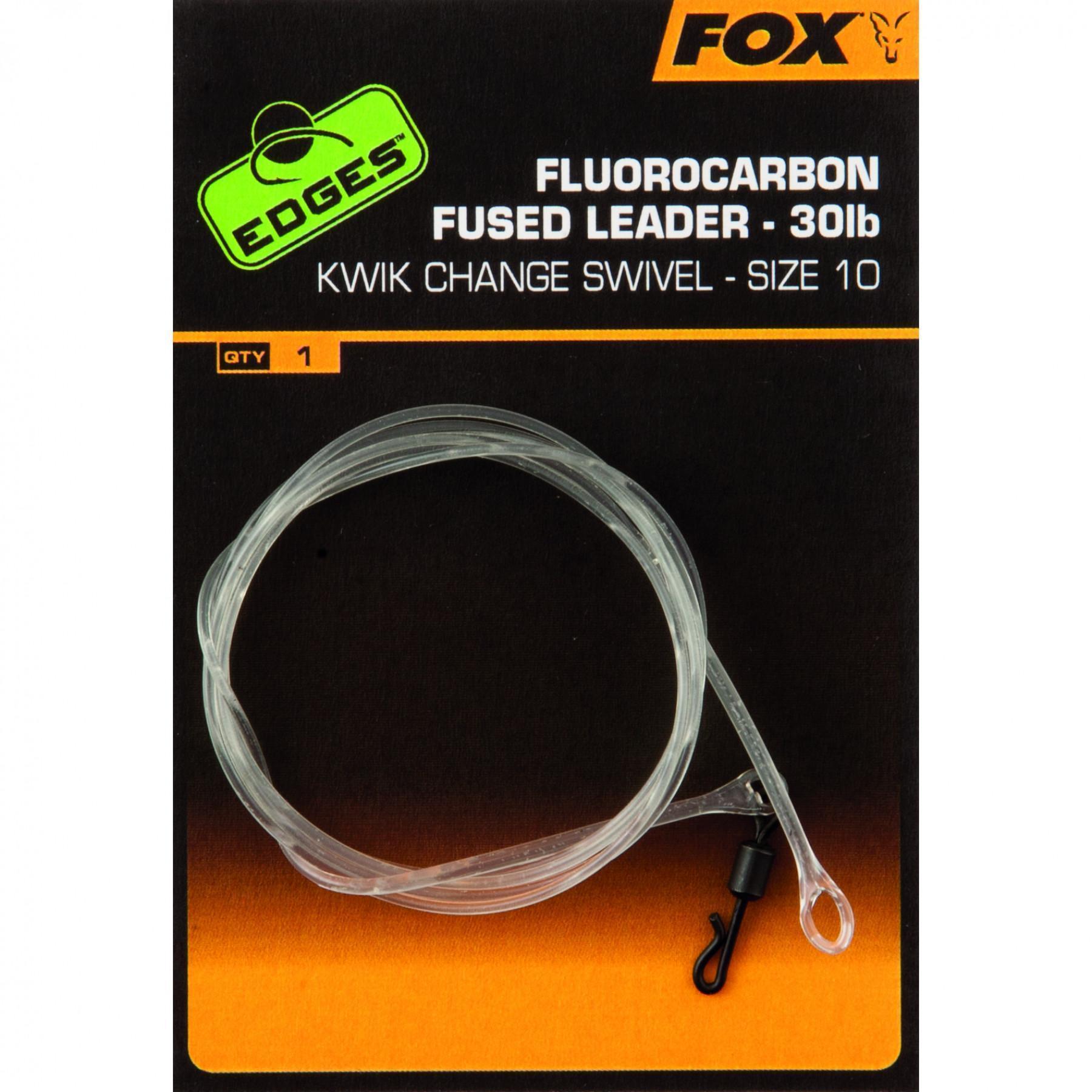 Drut fluorowęglowy Fox Fused Leaders taille 10 Edges