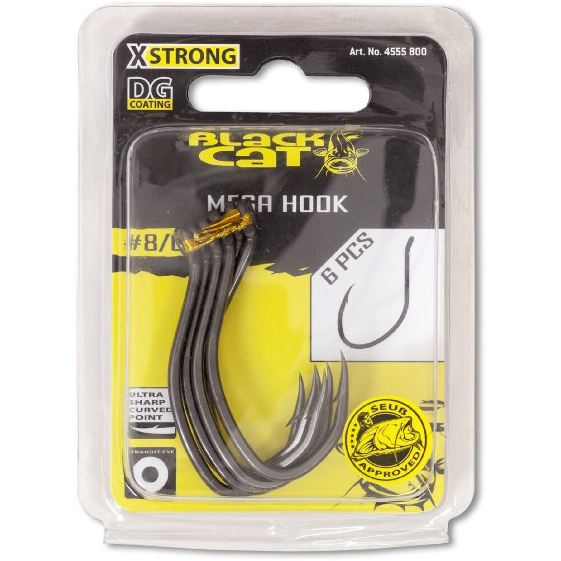 Pakiet 6 haków Black Cat Mega Hook DG