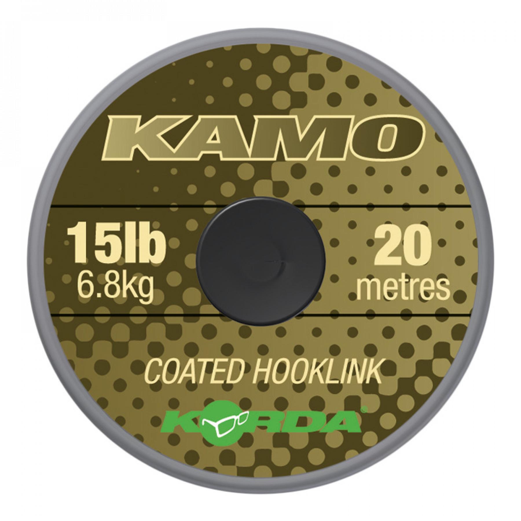 Warkocz korda Kamo coated Hooklink 15lb (6.8kg), 20m