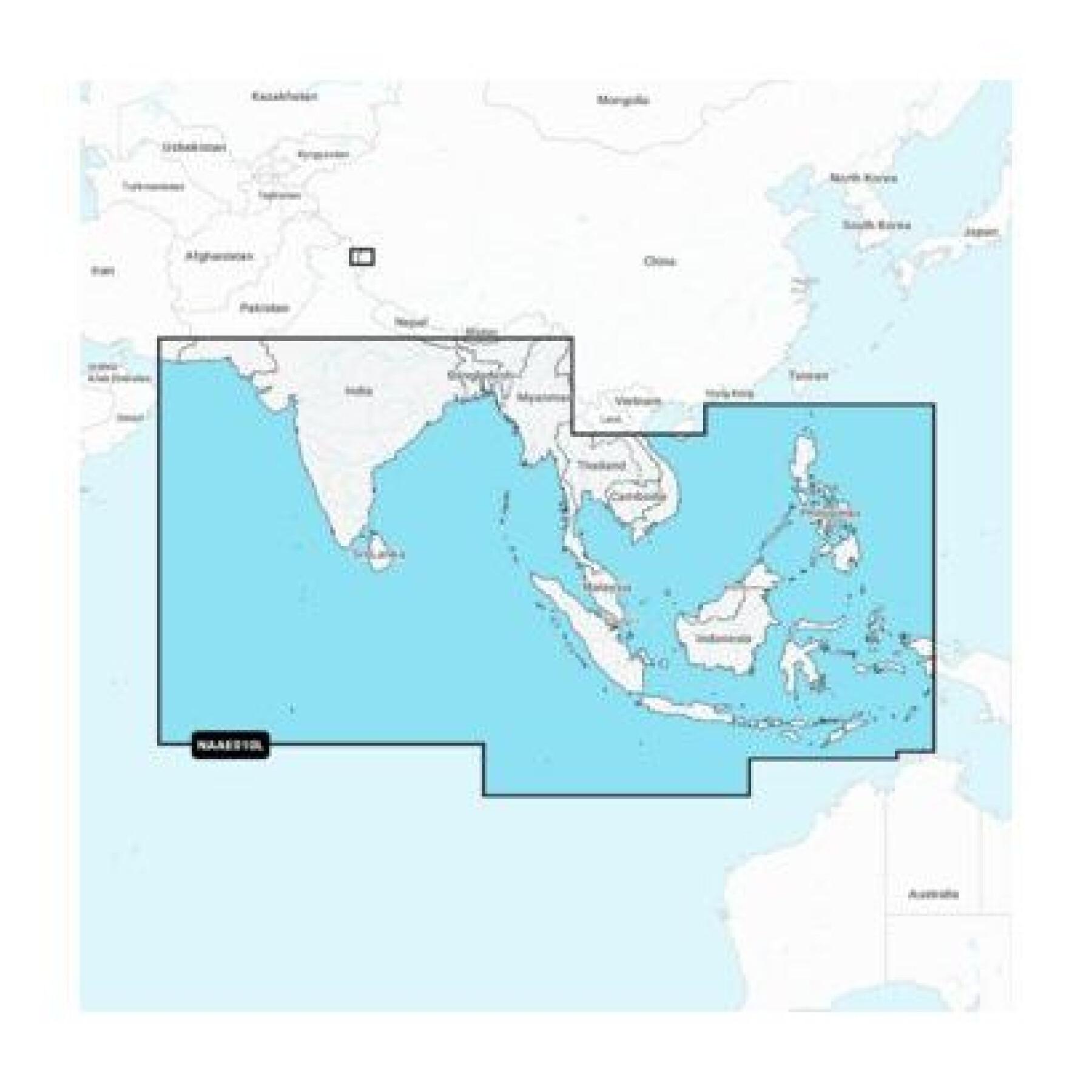 Mapa nawigacyjna Ocean Indyjski i Morze Południowe chine Navionics SD