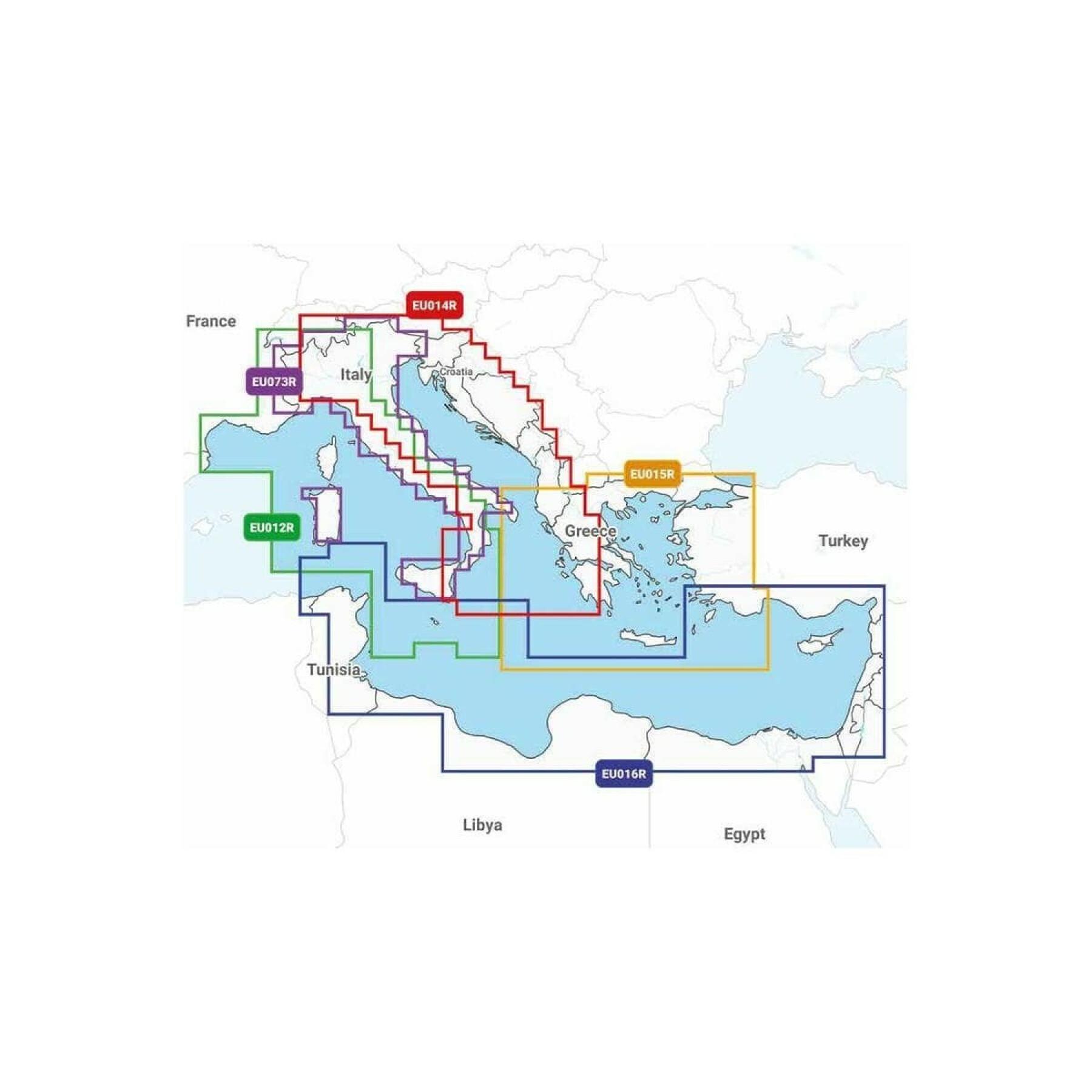 Nawigacja mapplatinum + regularne sd - centralny obszar śródziemnomorski Navionics