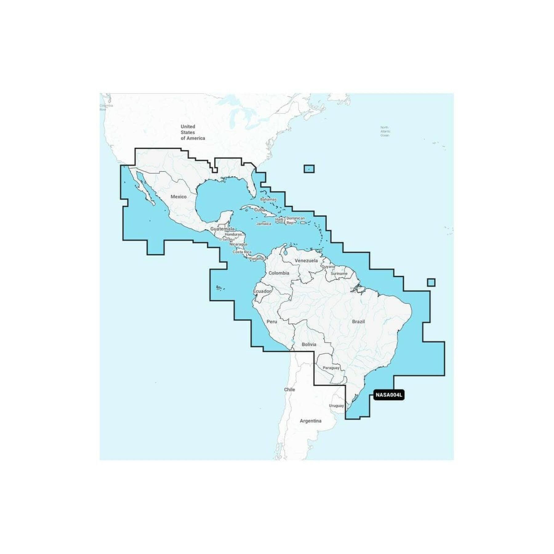 Mapa nawigacyjna + duży dysk sd - meksyk - karaiby - brazylia platyna Navionics