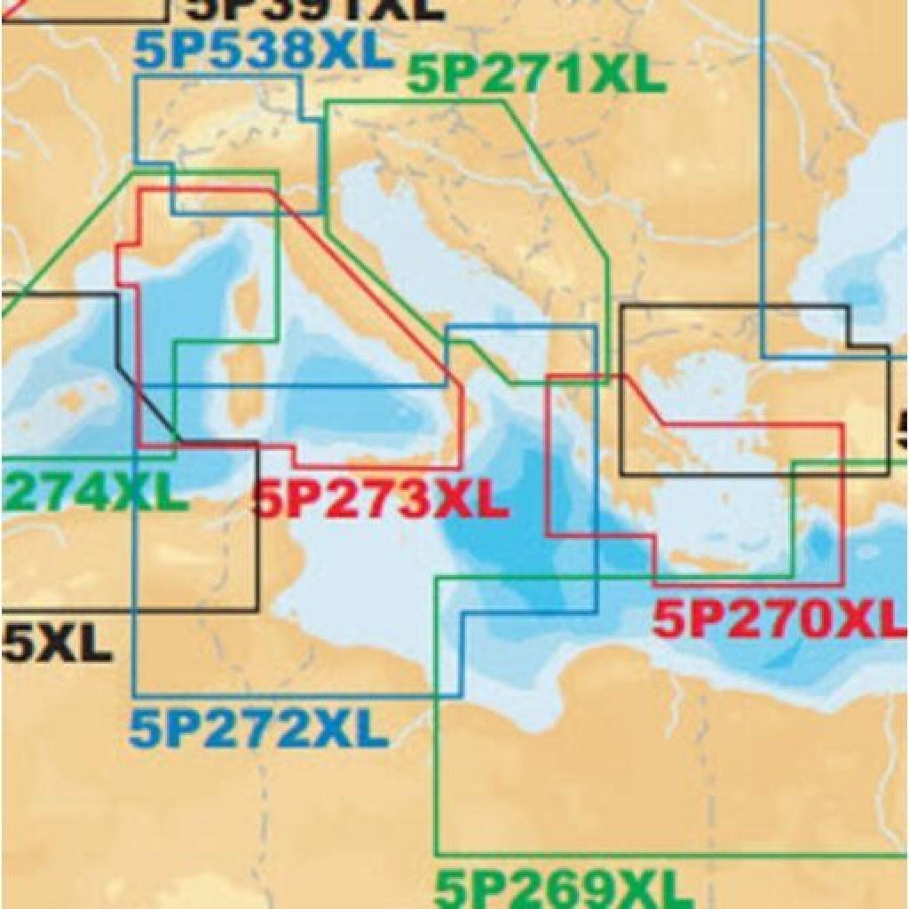 Karta nawigacyjna sd platynowa + xl sd - środkowa część morza Navionics