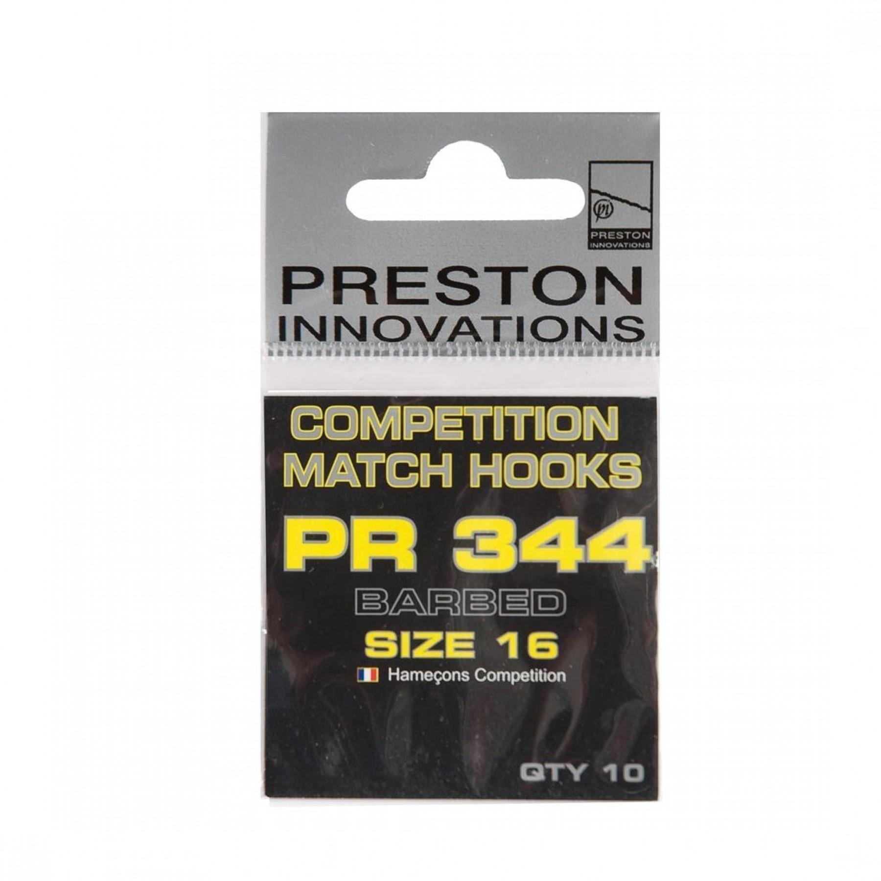 Haki montażowe Preston Competition hooks 344 size 16