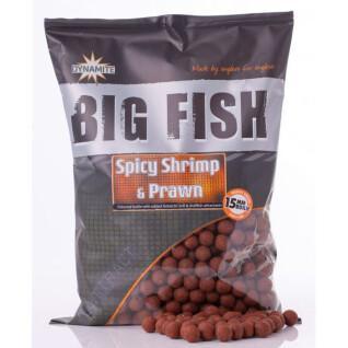 Gęste boilie Dynamite Baits Spicy shrimp/prawn 1.8 kg